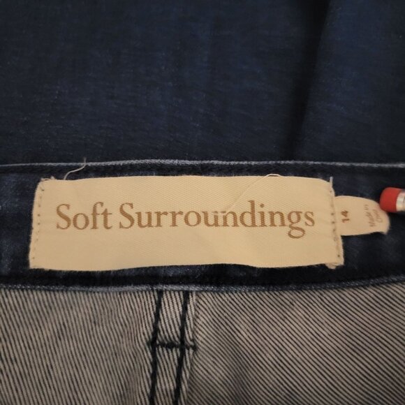 Soft Surroundings Sz 14 The Ultimate Girlfriend Medium Wash Hi-Rise Denim Jeans - Picture 5 of 11